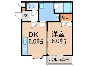 グレ－ス一番館の物件間取画像